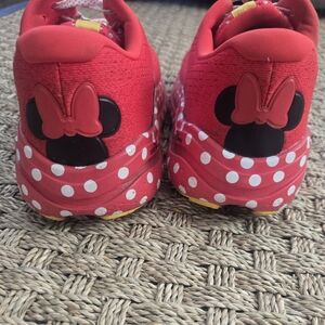 Brooks Red and White Minnie Mouse Polka Dot Women Athletic Sneakers